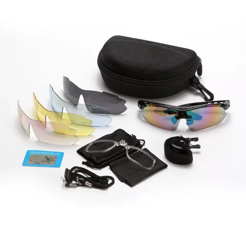 

Wholesale Colorful Cycling Glasses Polarized Outdoor Sports Bike Bicycle Windproof Sunglasses 5 lens, Customized