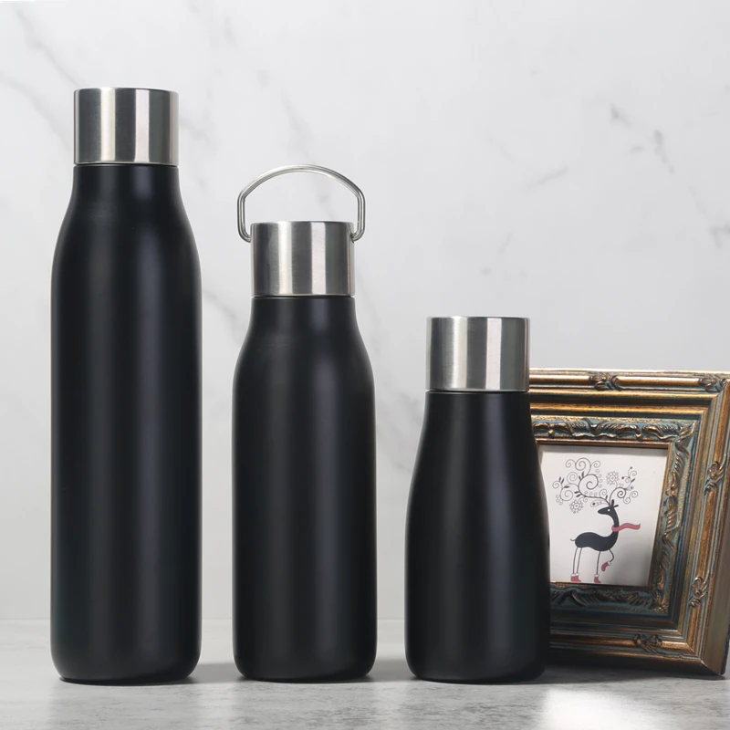 

Best Sale Reusable Metal Gym Unique Outdoor School Drink Sports Black Water Bottles