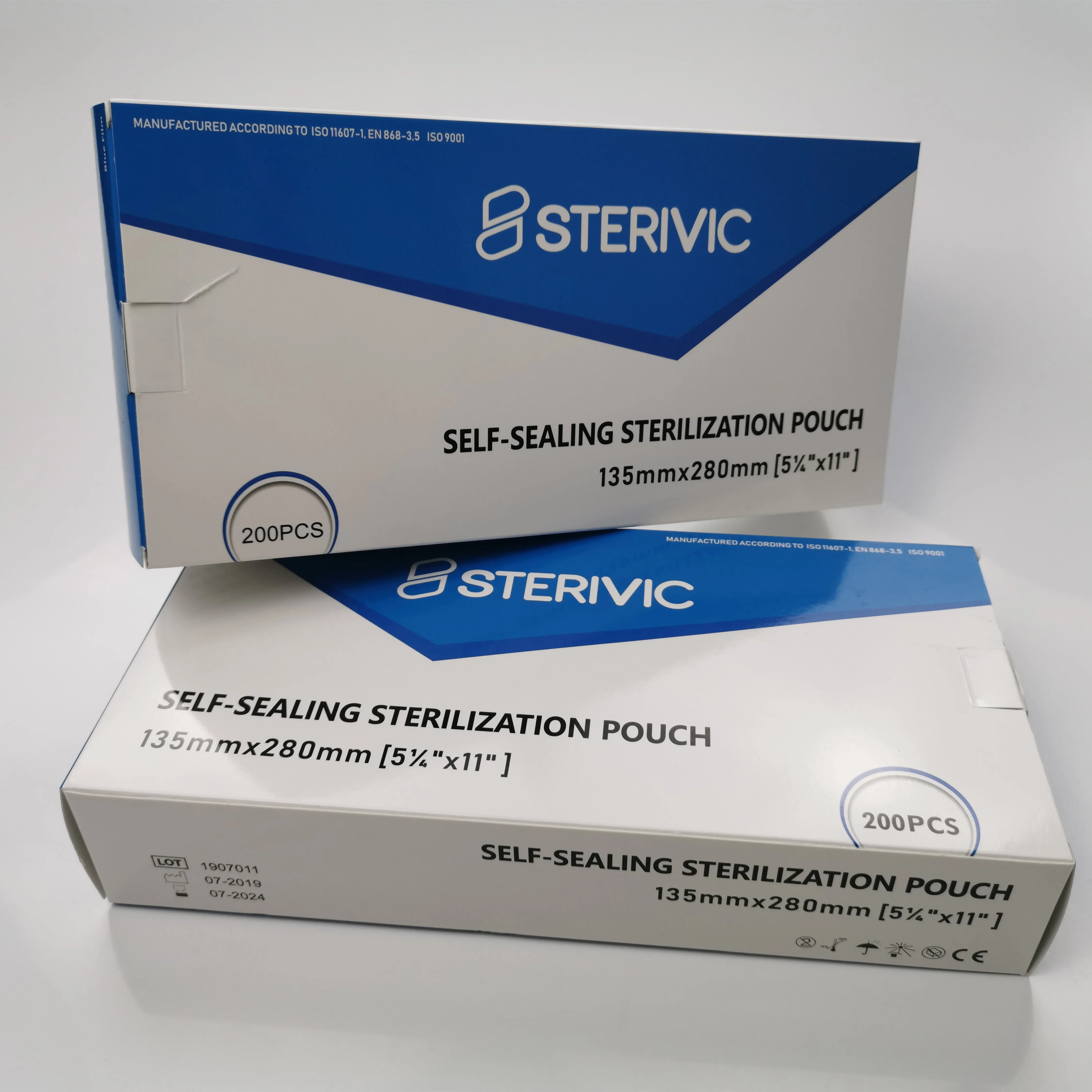 
Best quality Self-Sealing disposable Sterilization Pouch 135*280mm 