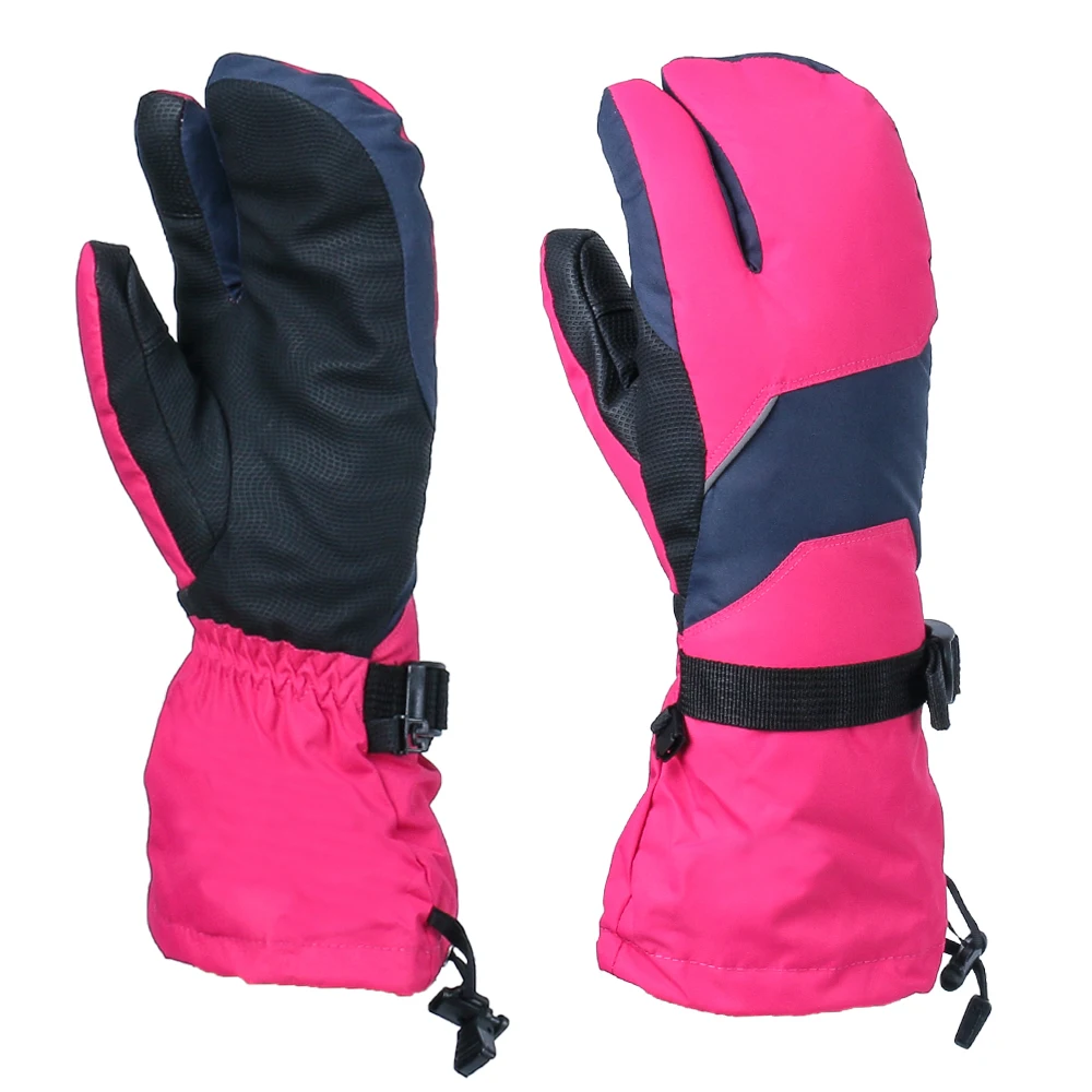 

FunFishing Hot Salling 3 Fingers Waterproof Winter Touchscreen Skiing Snowboard Gloves, 4 colors