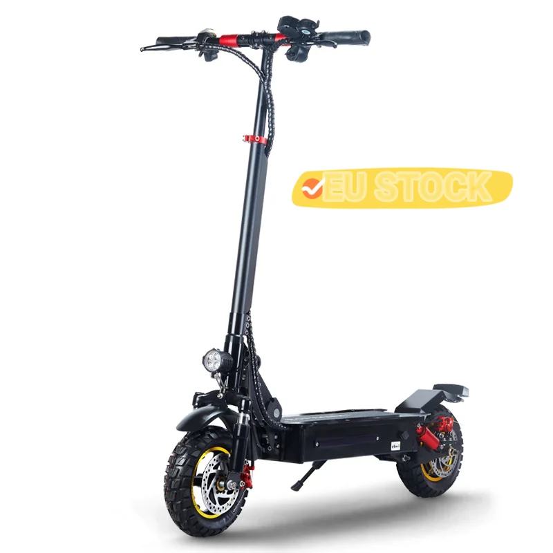 

small mobility scooters EU warehouse 21ah 48V 1000W 10inch off road tire 40-45km/h electric scooter fat bike with dua motor