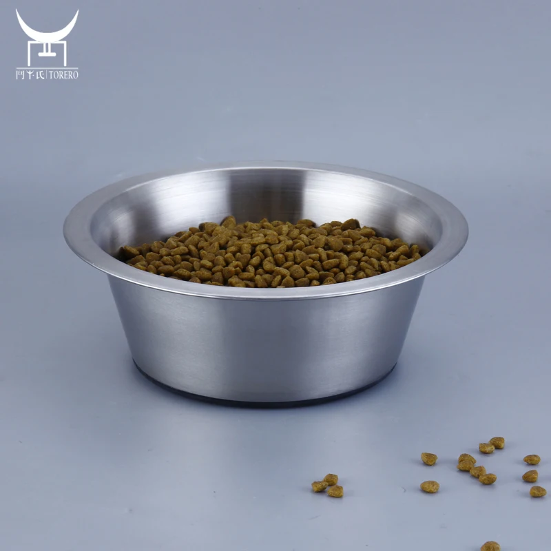 

With Non-Slip Silicone Bottom Dog and Cat Bowl Stainless Steel Pet Bowl Water Bowl Feeders, Customized color