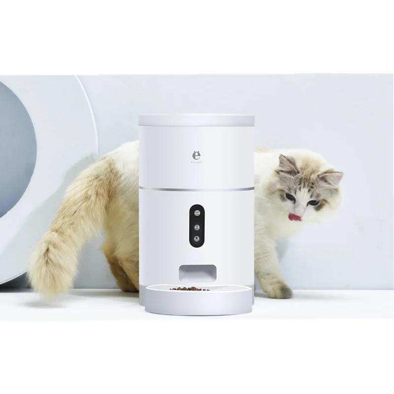 

Cat Food Dispenser Bowl with Camera 1080P Wide Angle Automatic Pet Feeder Food Bowl App Control