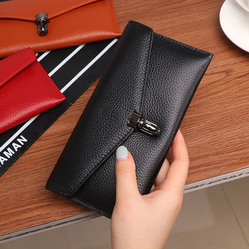 

Designer fashion ladies 2021 geniune leather wallet purse famous long luxury zipper wallets women wholesale