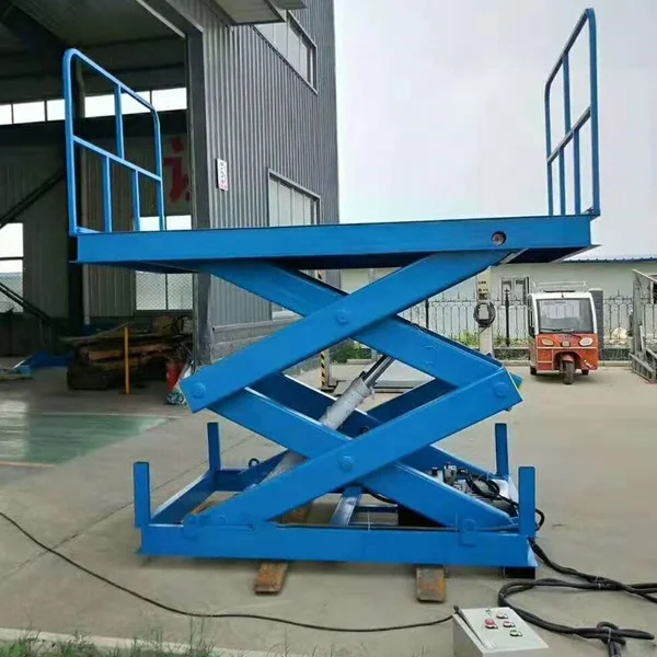 Electrichydraulic Scissor Lift For Warehouse Stationary Cargo Scissor