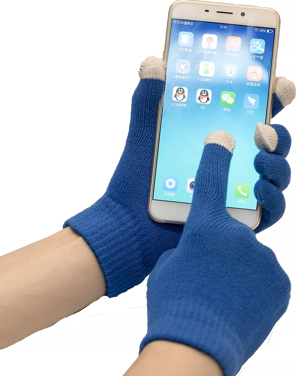 Guantes de punto WELROG guantes de pantalla táctil para teléfono mó Guantes de punto WELROG guantes de pantalla táctil para teléfono mó