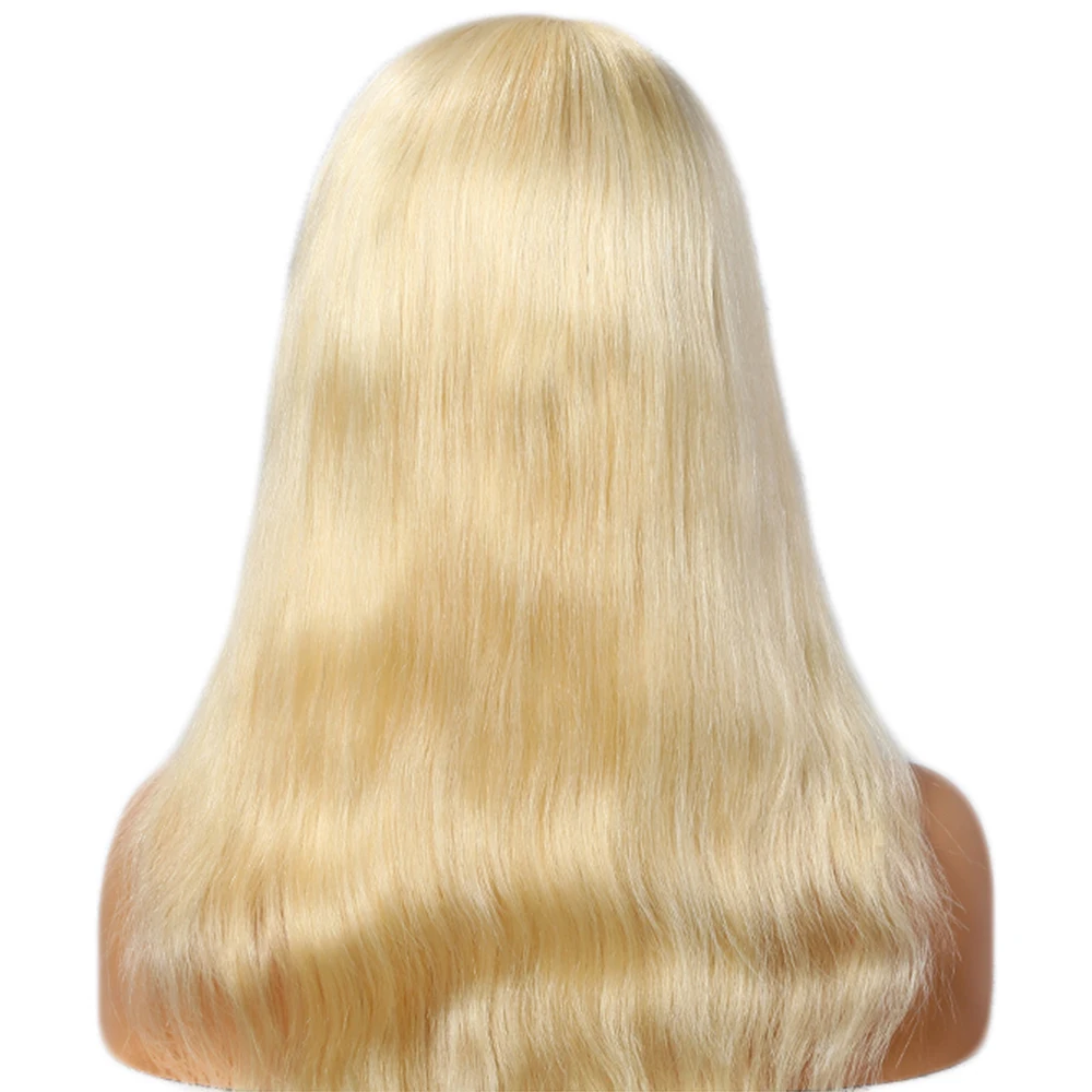 

150% heavy density can dye to any color raw virgin chinese human hair 613 transparent lace wig