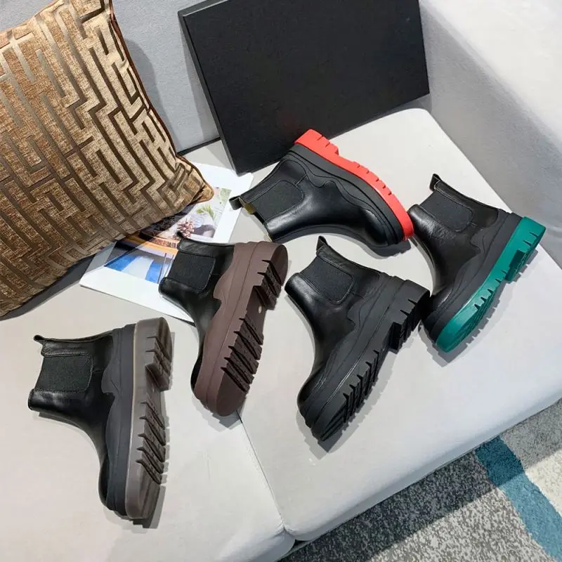 

New Autumn And Personality Ankle Expensive Vintage Leather Lamb Ladies Boots