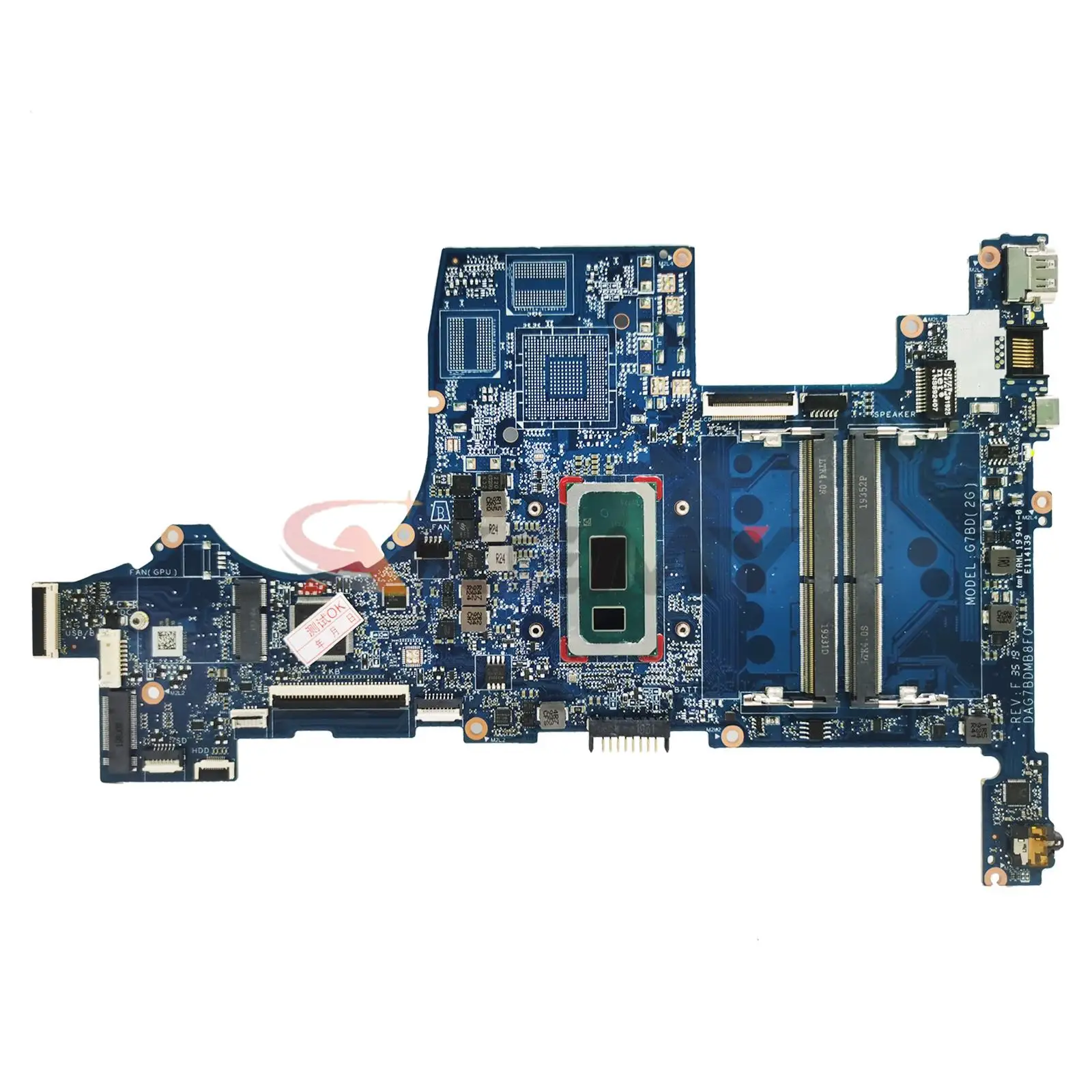 

For HP Pavilion 15T-CS 15-CS Motherboard Mainboard Laptop Motherboard With I3 I5 I7 8th Gen CPU DAG7BDMB8F0