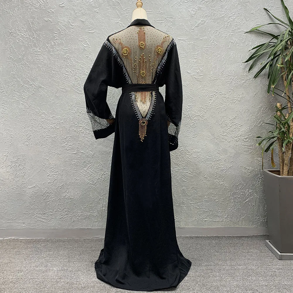 

2021 dubia chiffon long wholesale modest beach women islamic dress muslims wear turkish kaftan african abaya free size, Picture color