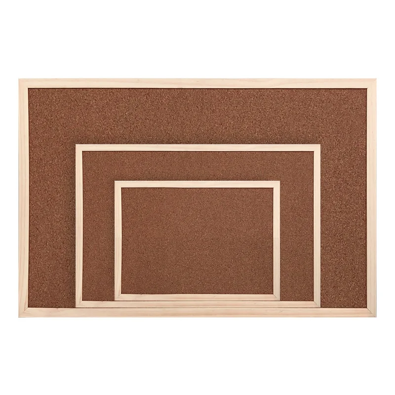 
Wholesale Custom Standard Sizes Bulletin Notice Message Cork Board in Wooden Frame 