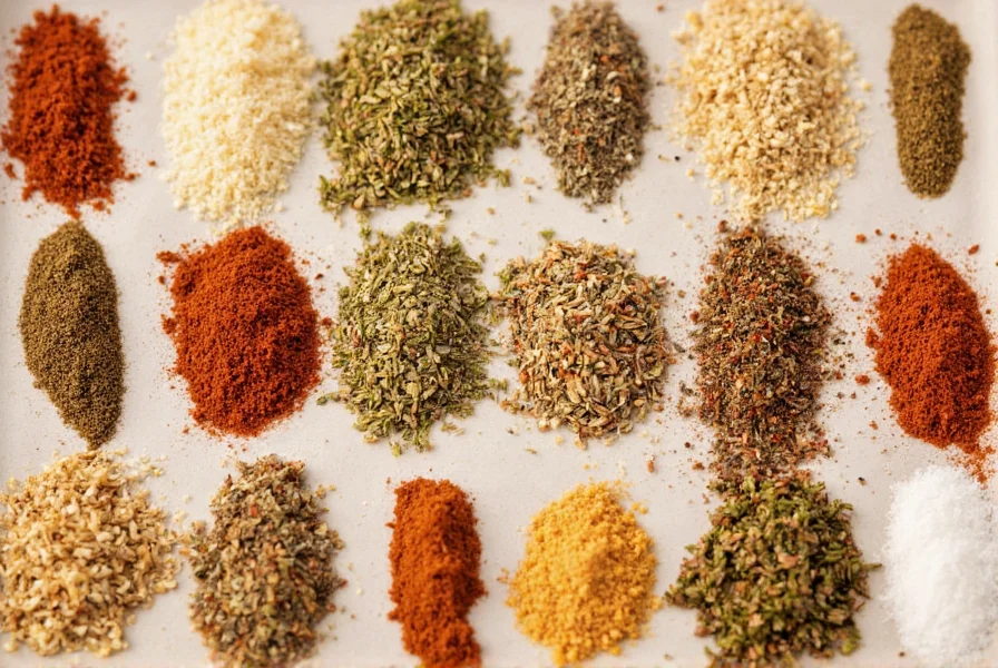 Greek seasoning mix in a small ceramic bowl
