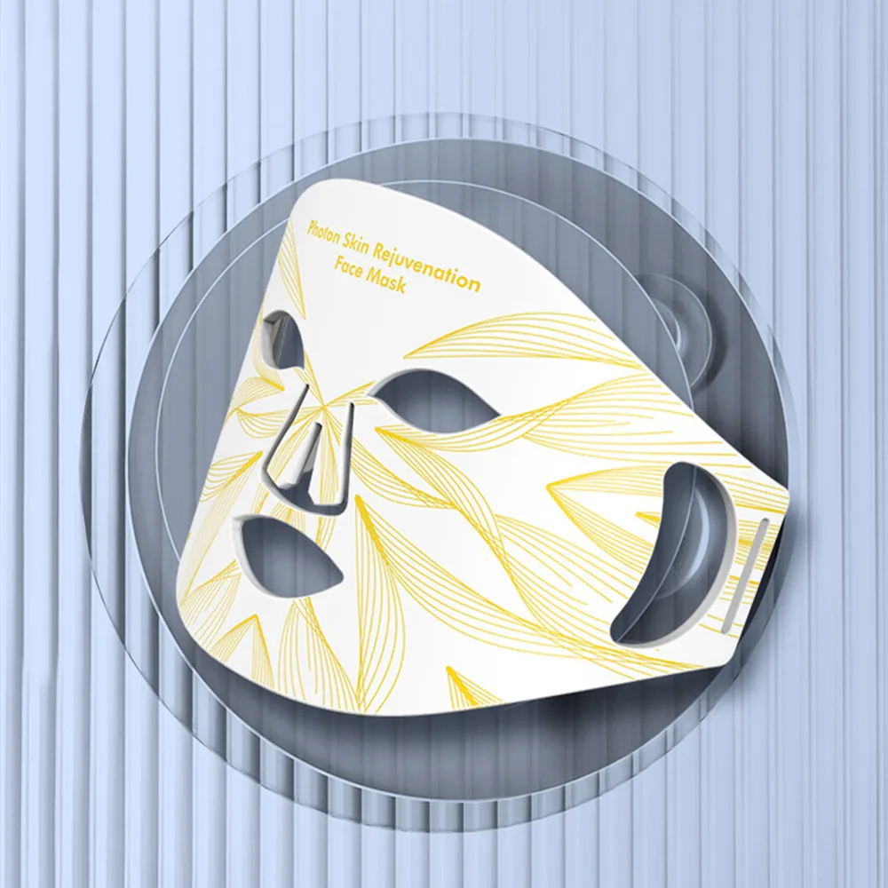 

Sunsred M4 timer control 4 color led light therapy medical grade flexible silicone led facial masks