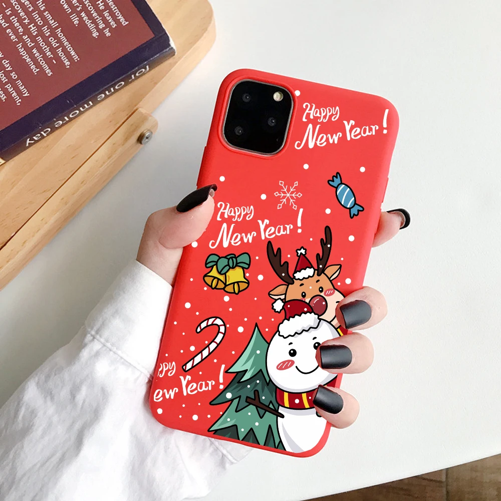 

Christmas New Year Design TPU Soft Phone Case Cover for iPhone 12, Colors optional