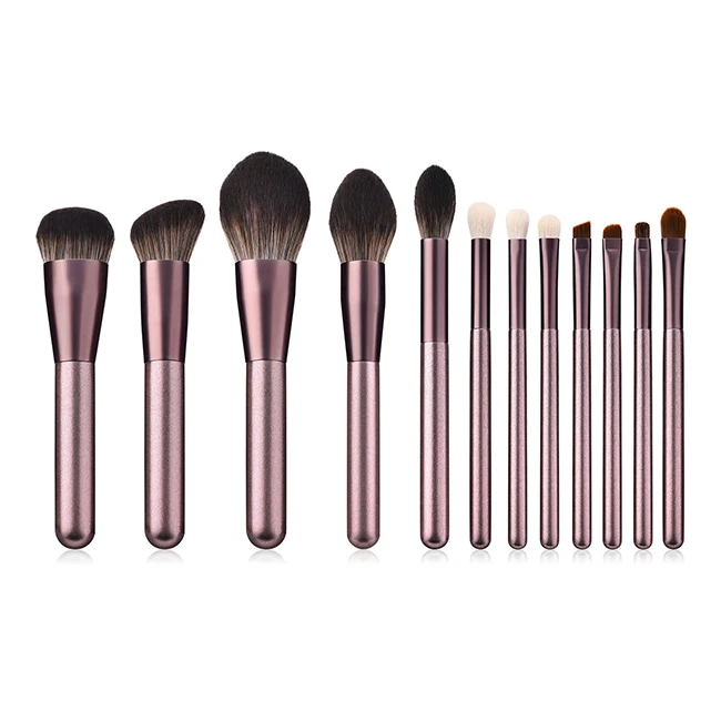 

Promotional Products 12pcs Purple Makeup Brush Set Foundation Brush Eyeshadow Eyeliner Brush, Red, purple