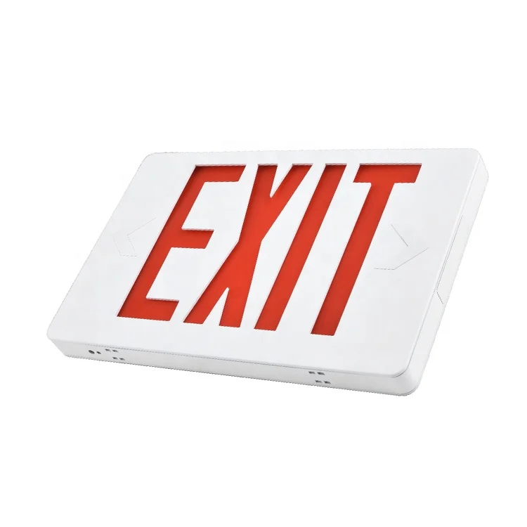FEITUO-CHINA TOP 1 UL EXIT SIGN Supplier Since 1967 - 2019 NEW Slim 6 Inch UL Approved  fire resistant RED EXIT SIGN JLEED2RWEM