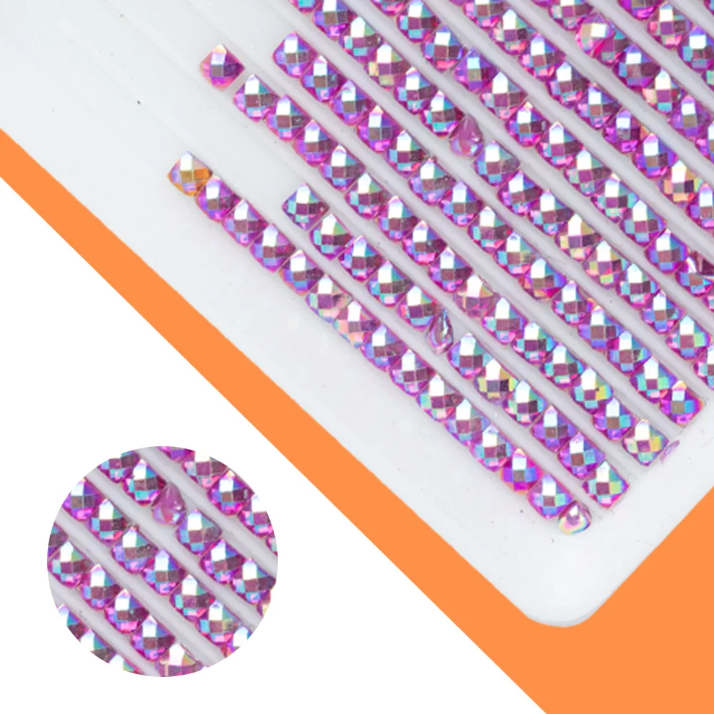 5d Diamond Painting AB Square Resin Drills DMC 477 Dazzling Diamond Beads Fairy Dust Diamond Painting for Diy Your Own Painting