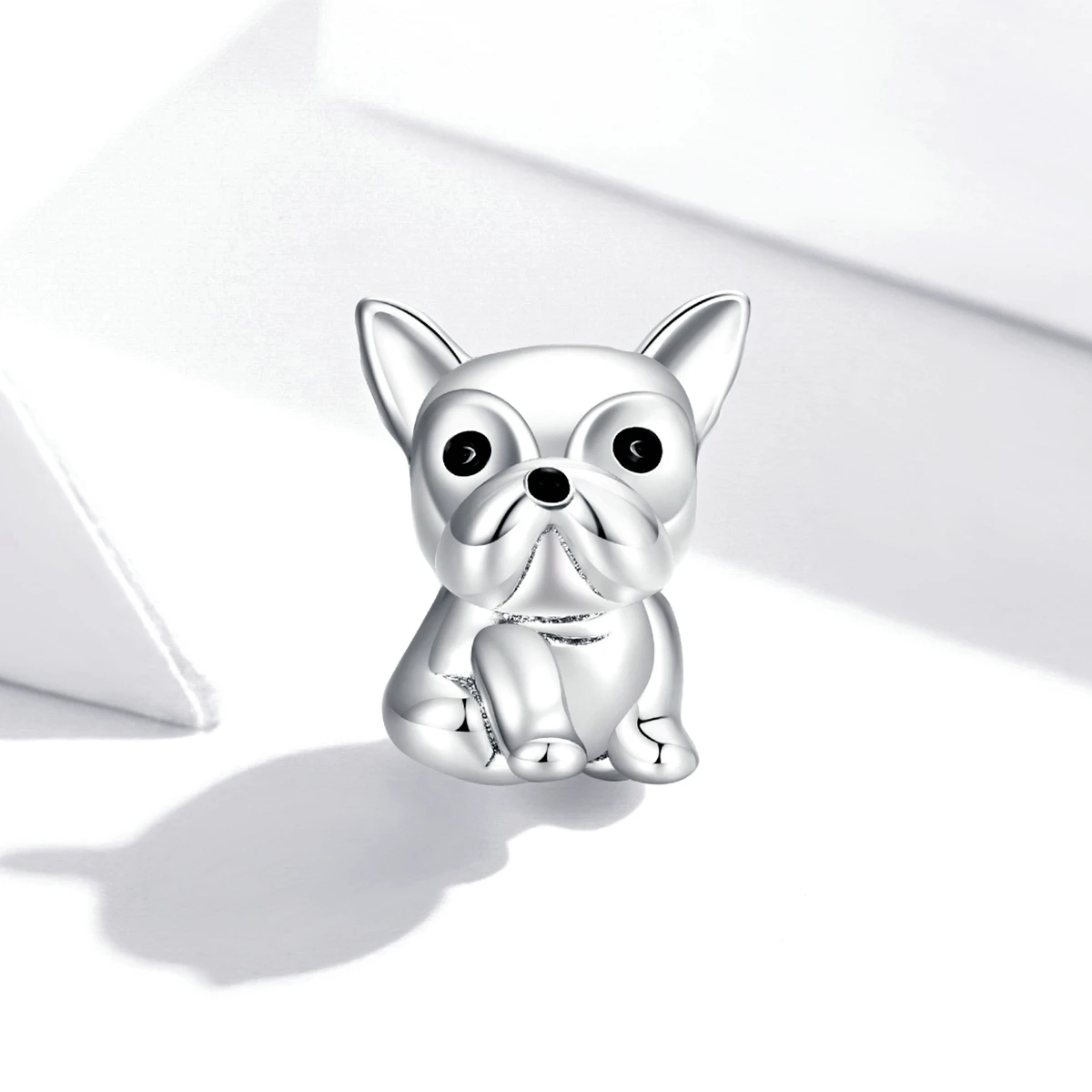 

Shiny Cute Bulldog Bracelet Bangle 925 Charm Women For Jewelry