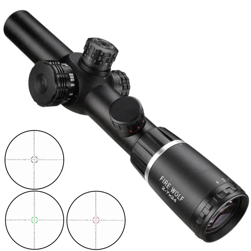 

2-7X24 Rifle Scopes Rifle Scope Hunting Tactical Scope Airguns Reticle Optical