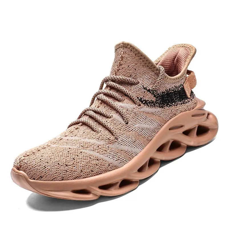 

China wholesale direct sale sports running shoes men casual, Blue black beown pink