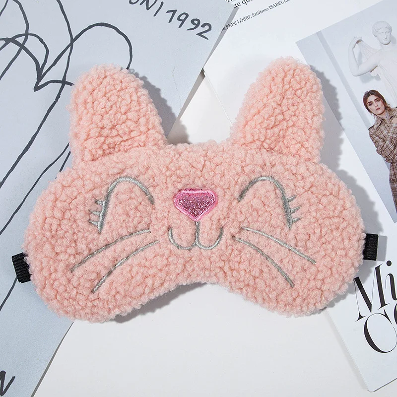 

OEM custom Wholesale Custom Design Soft Travel plush Sleeping Eye Mask