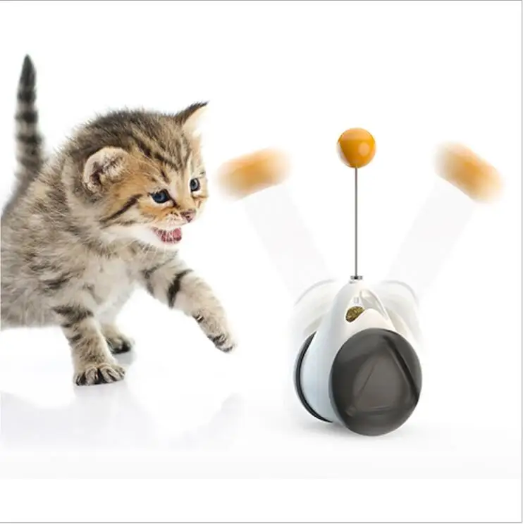 

2020 New Cat Toy Chaser Balanced Cat Chasing Toy Interactive Kitten Swing Toy, Yellow