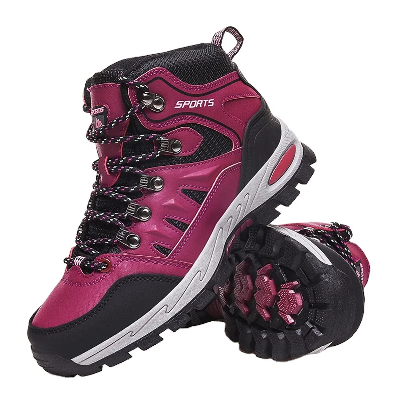 

New Arrival Lace Up hiking couple shoes waterproof Outdoor Jogging Sneakers hiking shoe men outdoor boots fashion top quality, Photos