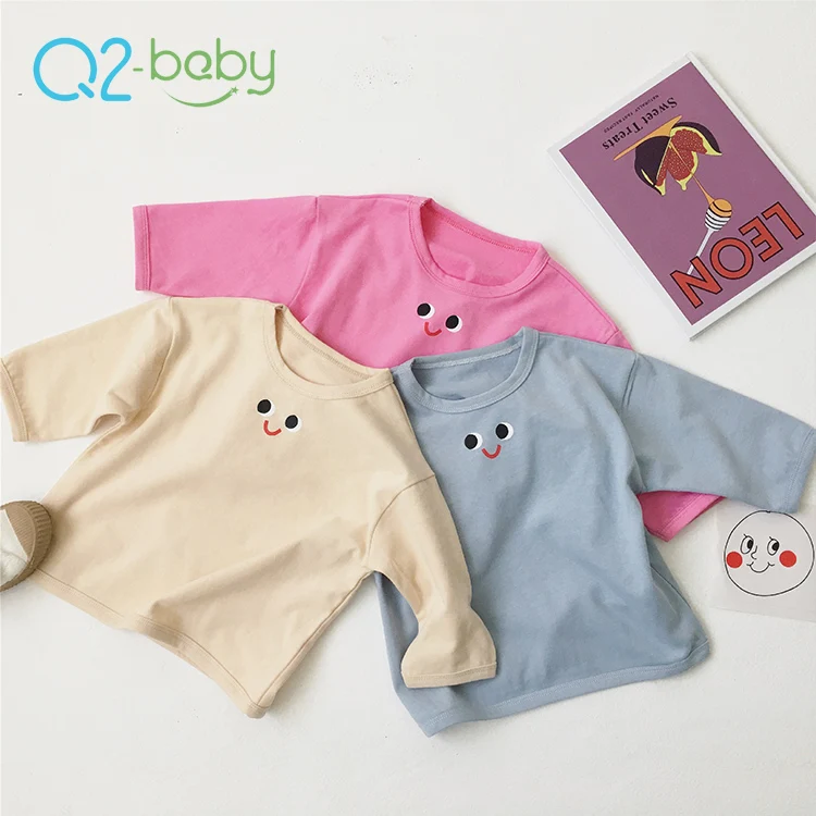 
Q2-baby Cute Cartoon Eye Printed Soft Cotton O-Neck Long Sleeve Baby T-Shirt 