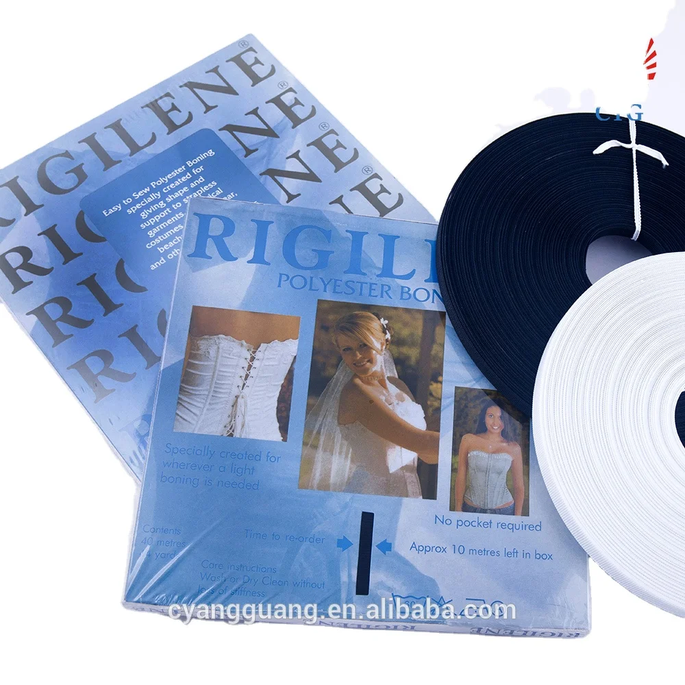 
High Quality Bone For Sewing, Rigilene Polyester Boning Support Wedding Dresses 