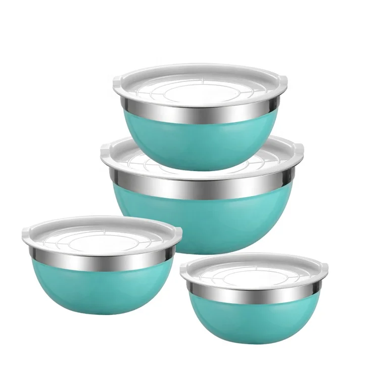

Stainless Steel Mixing Bowls With Lid Salad Bowl for Cake Baking Food Storage Bowl Set