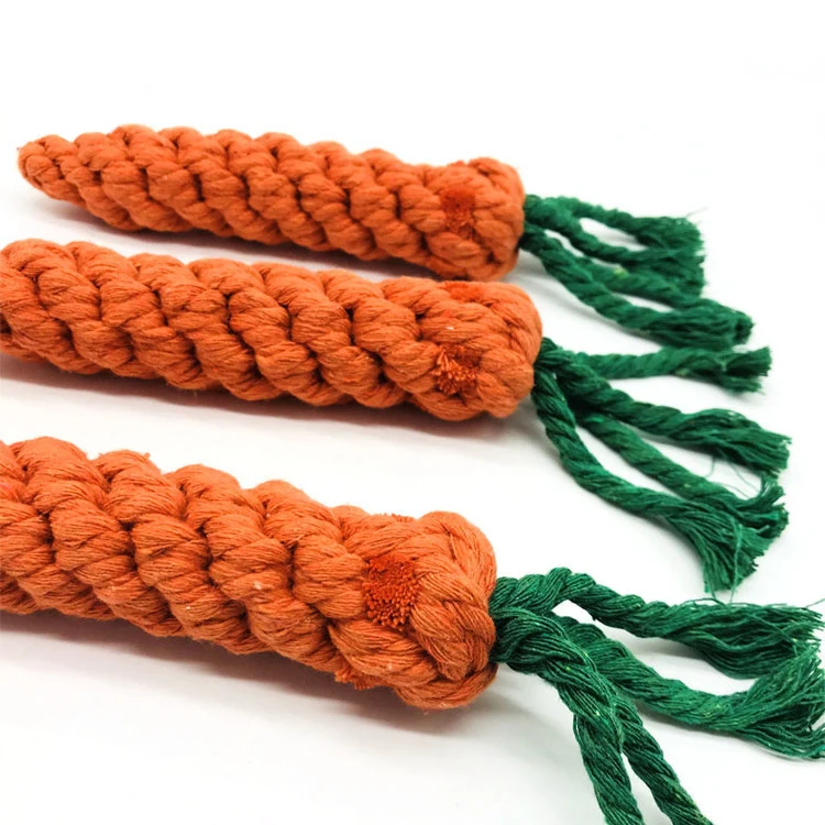 

Little Guy Best selling hand made knot rope chew toy dog cotton rope toys