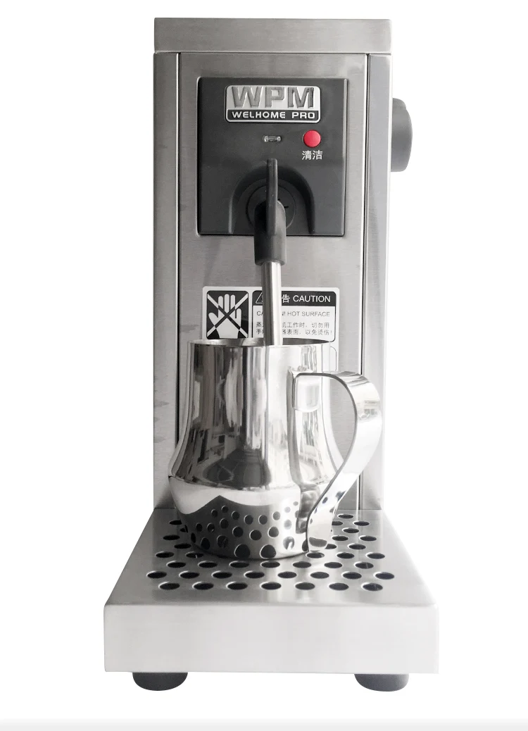 Coffee Machine Milk Frother Steam Milk Foaming Machine 220v WPM Commercial  Coffee Shop Professional Electric Milk Steamer (Color : A, Size : UK)