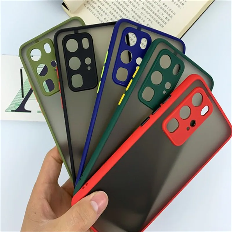 

Camera Protection Skin Feel Case For Huawei Enjoy 10 9 plus Translucent Matte Translucence Case For Nova 5i pro 3i back cover