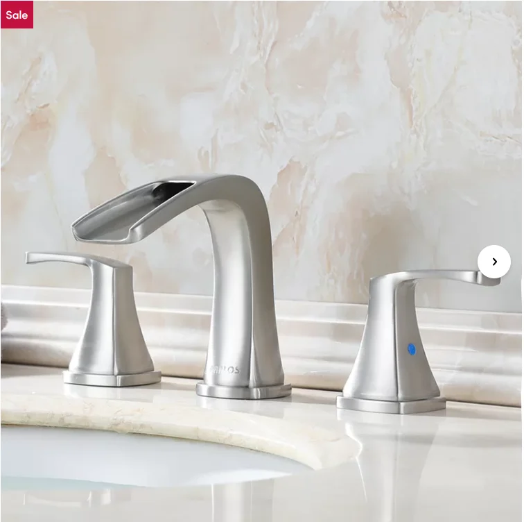 Wholesale Bathroom Sink Curved Brass Curved Waterfall Faucets