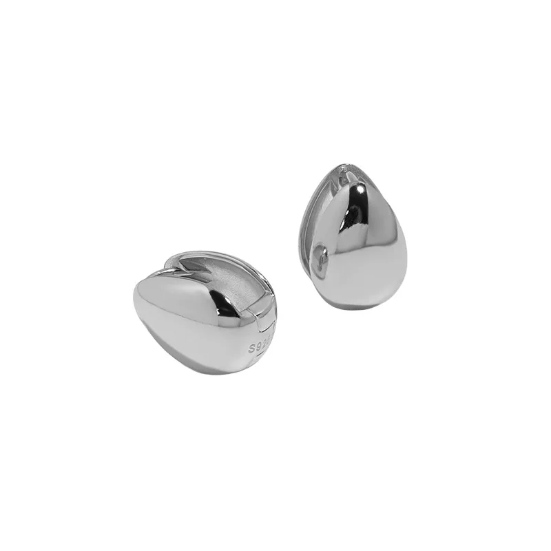 

Wholesale 925 Sterling Silver Water Drop Ear Buckle Women Trendy Jewelry 18K Gold Plated Earrings