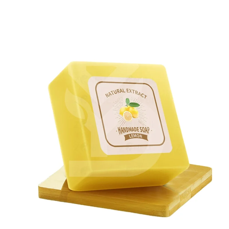 

Wholesale Private Label Handmade Natural Flavor Brightening Body Bleaching Face Lightening Skin Whitening Lemon Bar Soap