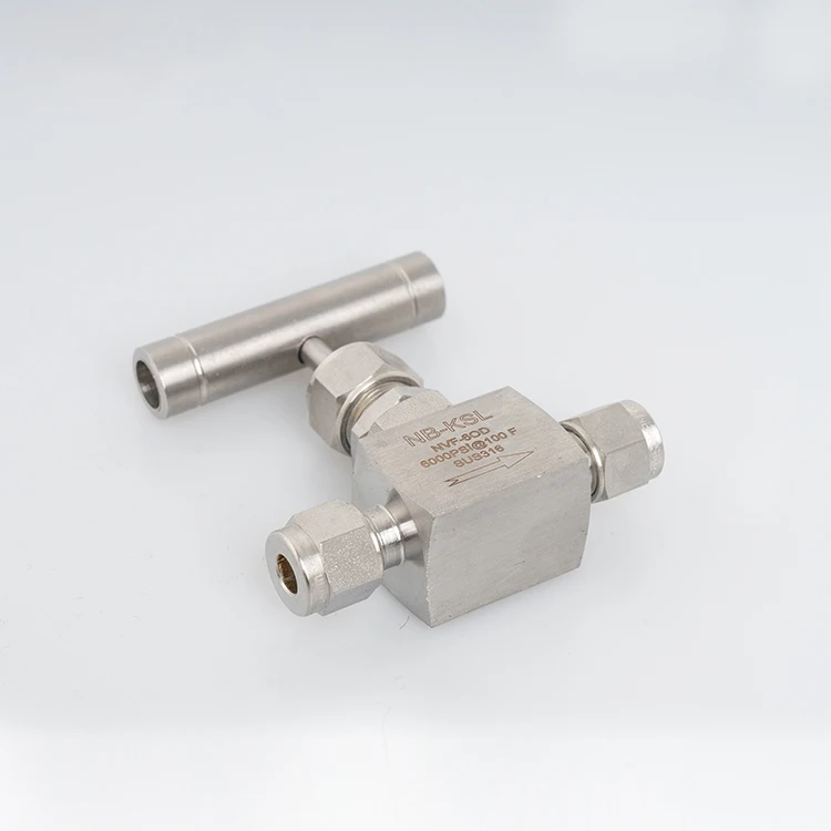 
Straight Needle Valve with Ferrule Screwed Bonnet Double Ferrule Tube Ends Swagelok Type 6000 Psi Tube Fitting in OD 