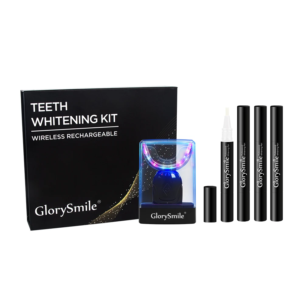 

Glorysmile Teeth Whitening LED Kit With Base Home Private Logo Teeth Whitening Kit Wireless