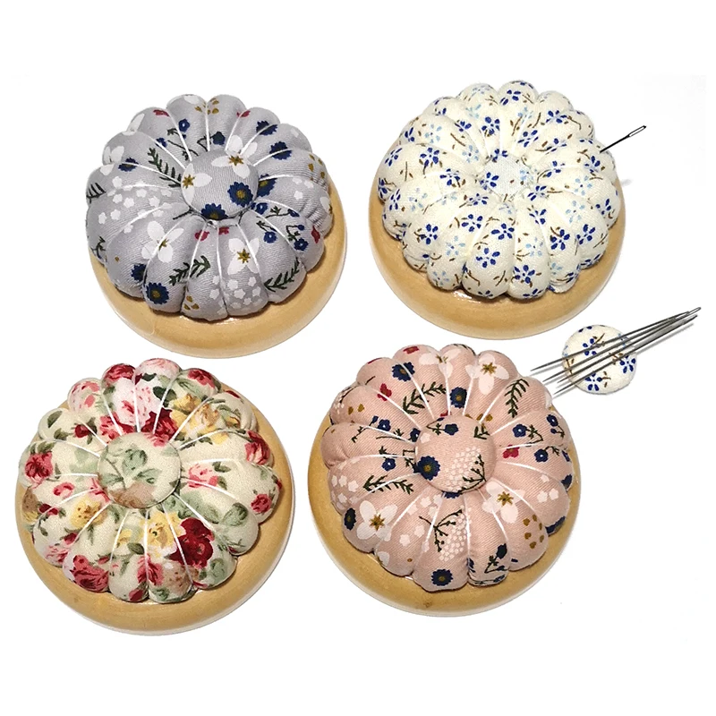 

Free shipping pumpkin Pin Cushion Wooden base needle sucker magnet Sewing Accessory Belt magnetic E506, Colors