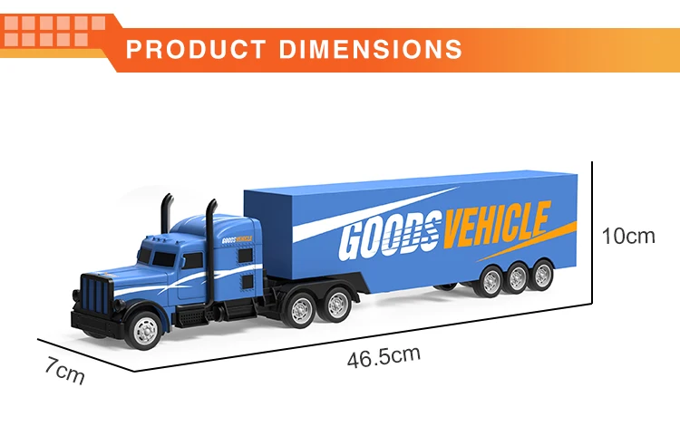 New product 1:16 four-way goods vehicle heavy truck 2.4G remote control tractor toy