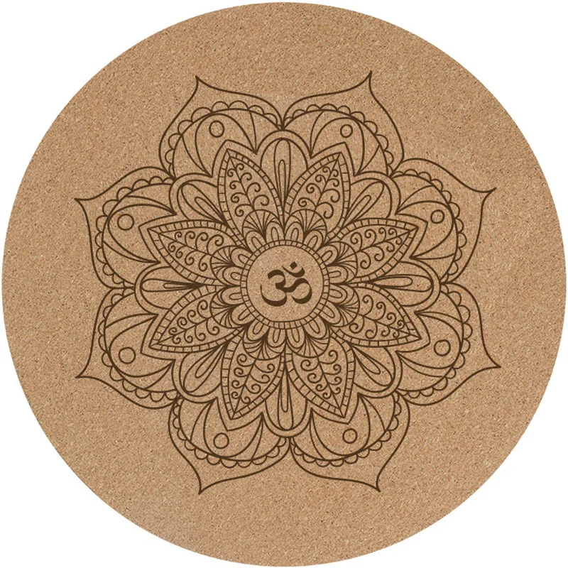 

Natural Cork Round Mat For Meditation Pilates Exercises, Cmyk mode