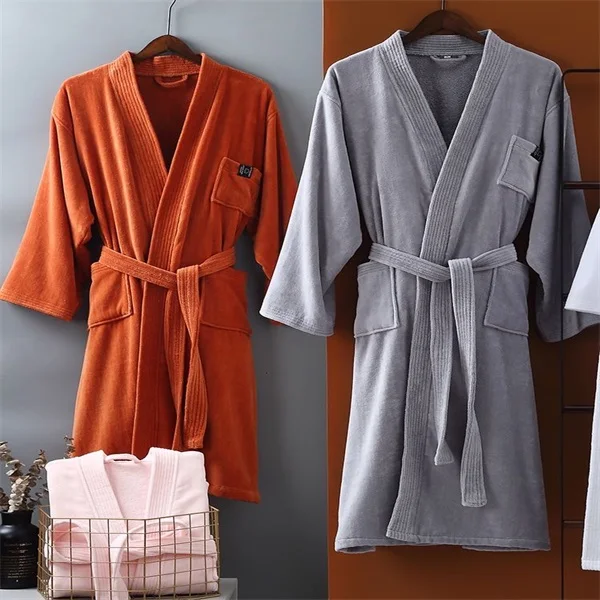 
Adult 100% Cotton Hotel Robe Bath robe Set 