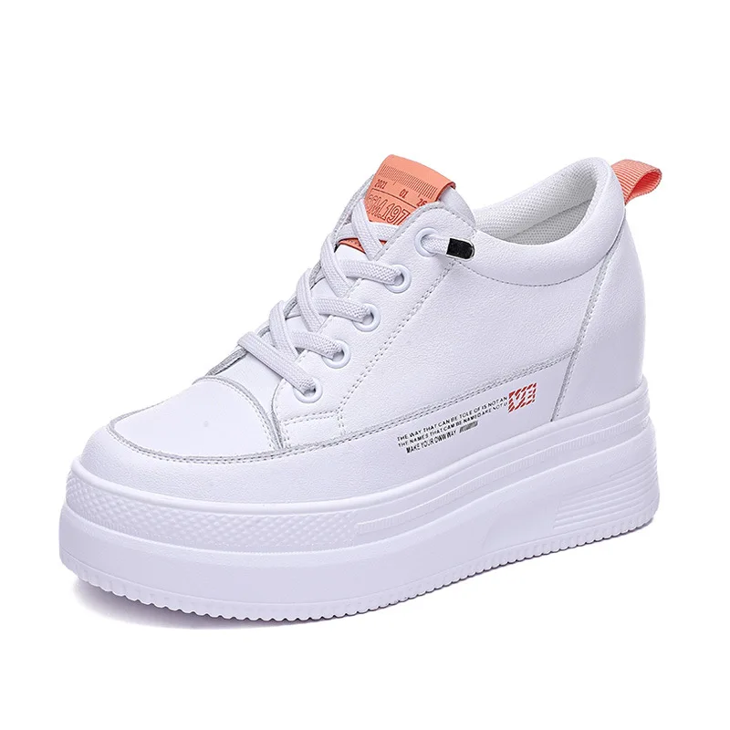 

New Styles Custom Women's Breathable White Casual Chunky Shoes Casual Platform Shoes For Women, As picture,or custom