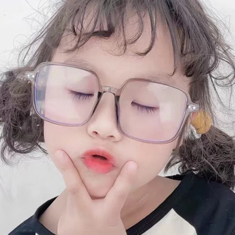 

SKYWAY New Classic Square Children Anti-Blue Light Blocking Glasses Fashion Retro Kids Computer Glasses