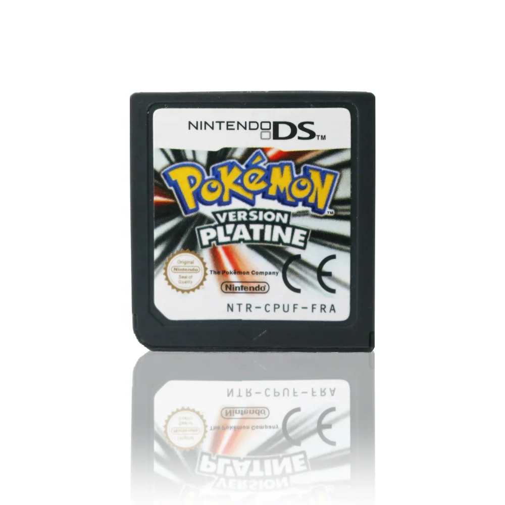 

FRA version pokemon platinum ds games cartridge only for Pokemon Video Games Card super mario games, As picture shows