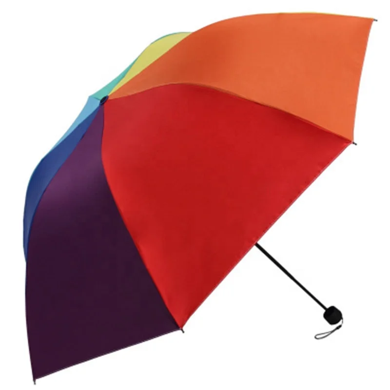 

Children Adult Cute Cartoon Umbrella Long Handle Folding Manual Umbrella, Random