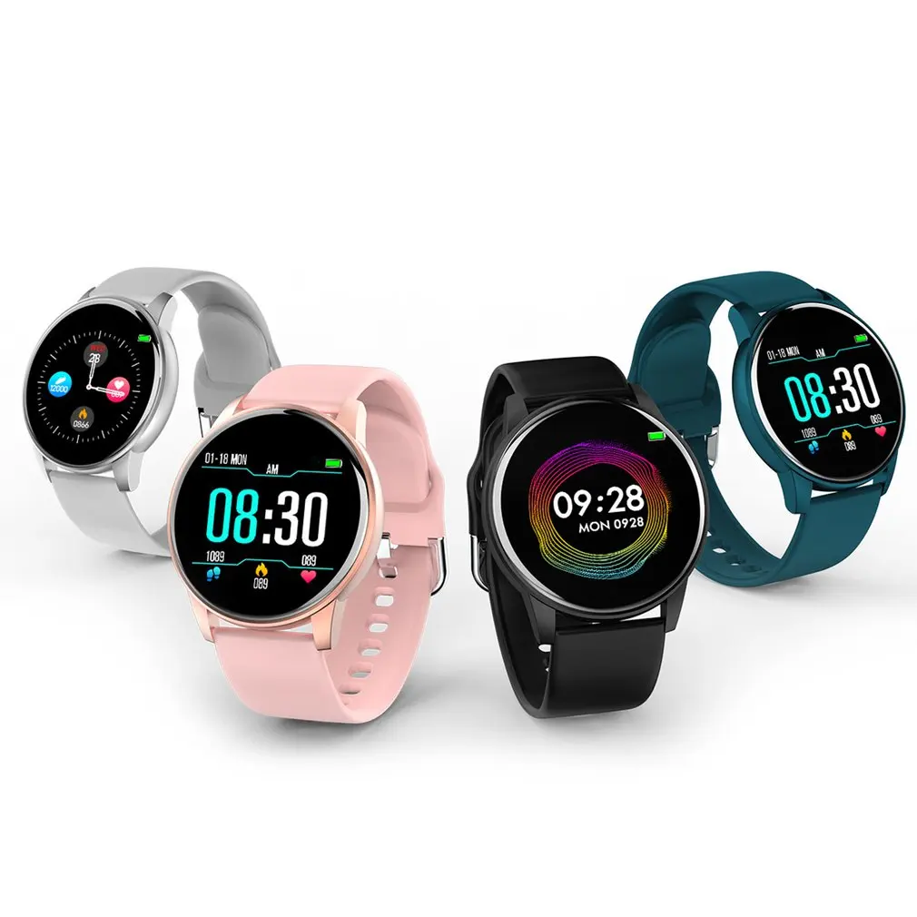 

2021 new round shape touch screen dial sport fitness smartwatch ZL01 ip68 waterproof relogio woman smart watch ZL01, Color
