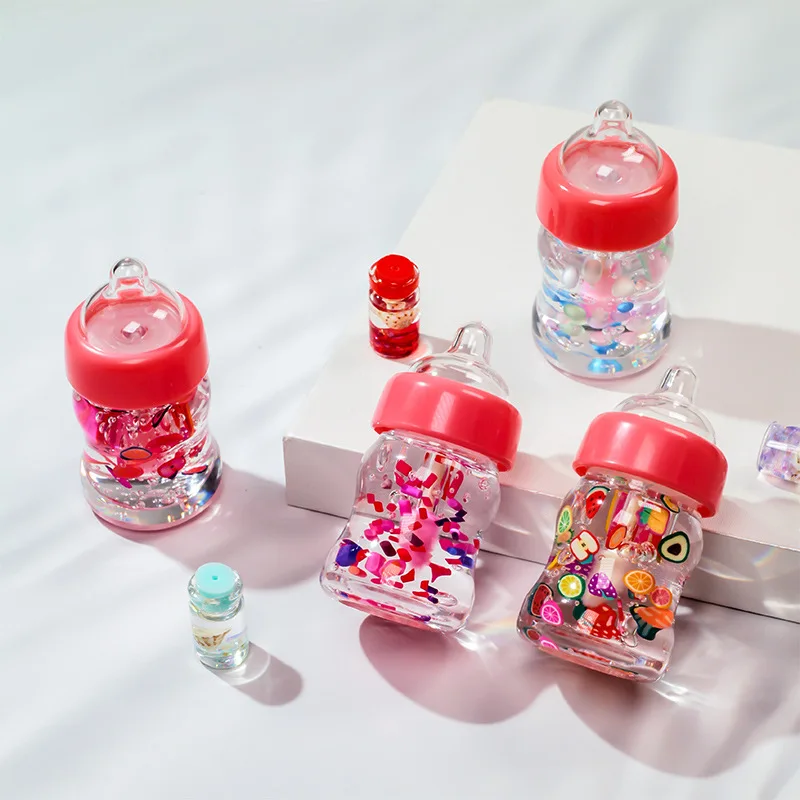 

High Quality Super Cute Glossy Lipgloss Baby Bottle Shape Custom Logo Lipgloss