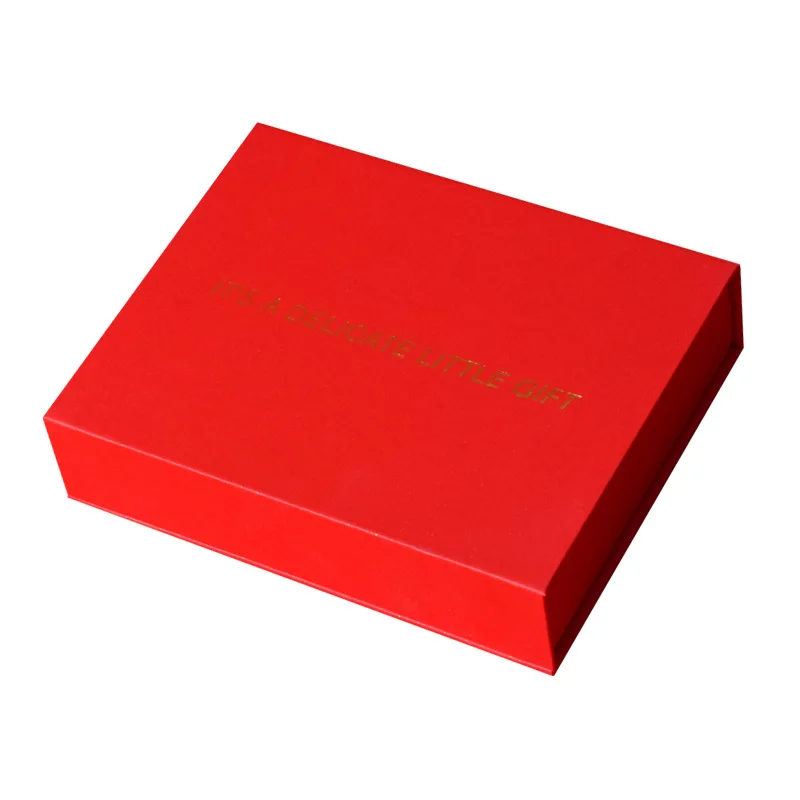 

ODM/OEM Red Perfume Packaging Lipstick Gift Box Customized Logo High-end Cosmetics Clamshell Eternal Flower Gift Box, Pure color