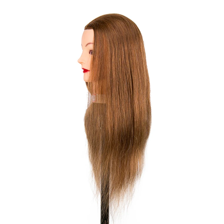 

Human Hair Extension mannequin head with eyelashes